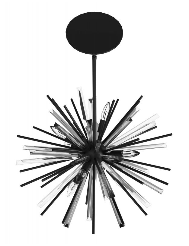 Image 4 Avenue Lighting Palisades Ave. Collection Sputnik Chandelier Black more views
