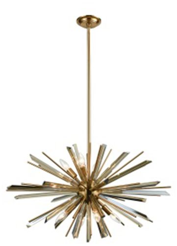 Image 4 Avenue Lighting Palisades Ave. Hanging Cluster Chandelier 219" Aged Brass more views