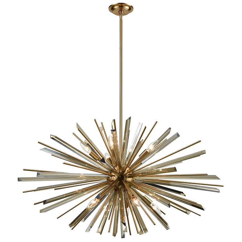 Image 1 Avenue Lighting- Palisades Collection-10 Light Hanging Chandelier-Brass