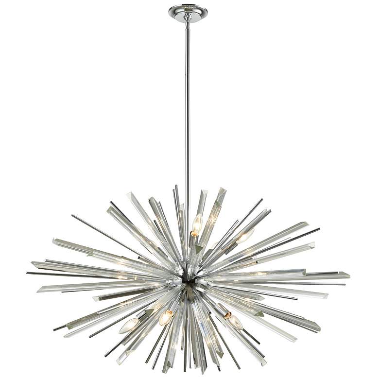 Image 1 Avenue Lighting- Palisades Collection-10 Light Hanging Chandelier-Chrome