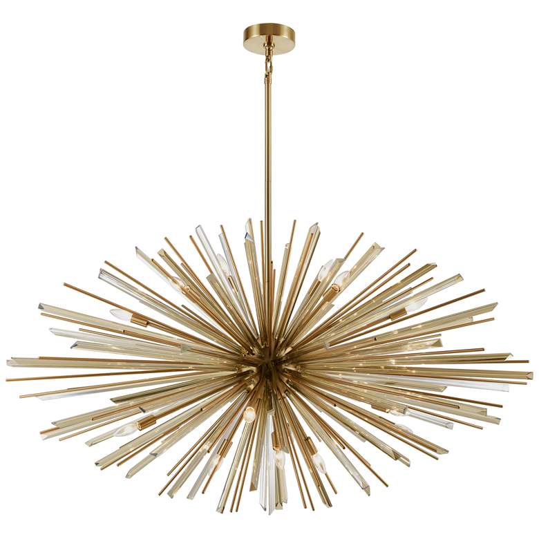 Image 1 Avenue Lighting- Palisades Collection-18 Light Hanging Chandelier-Brass
