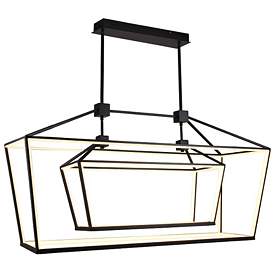 Image1 of Avenue Lighting Park Ave. Hanging Chandelier 28" Black