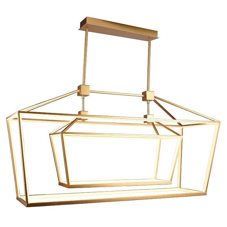Image 1 Avenue Lighting Park Ave. Hanging Chandelier Gold