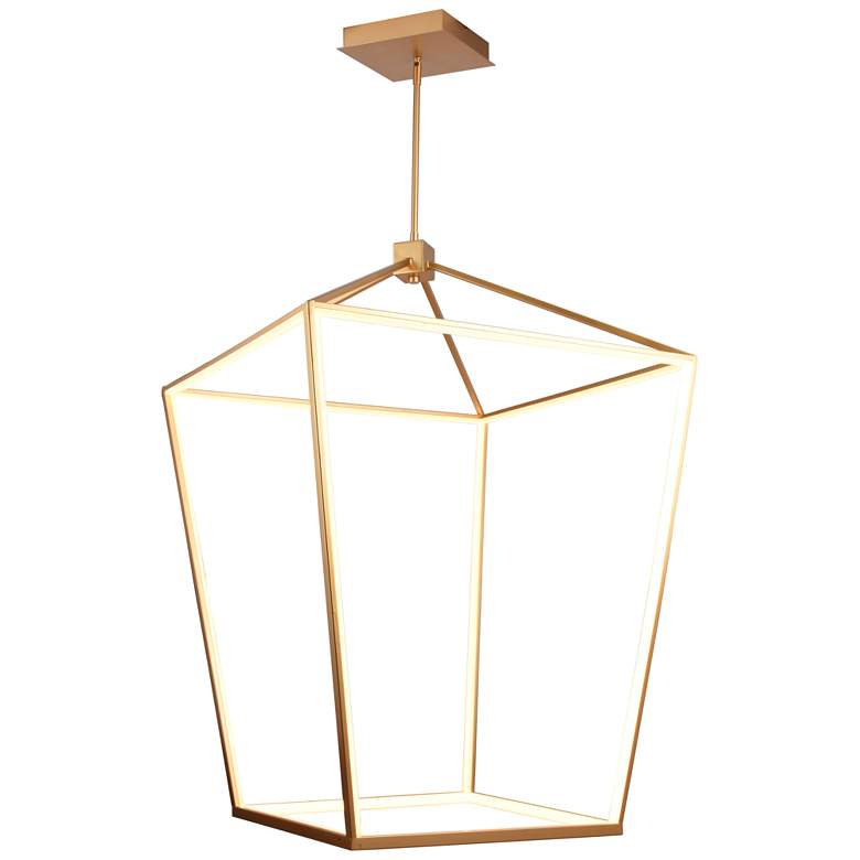 Image 1 Avenue Lighting Park Ave. Hanging Chandelier Gold