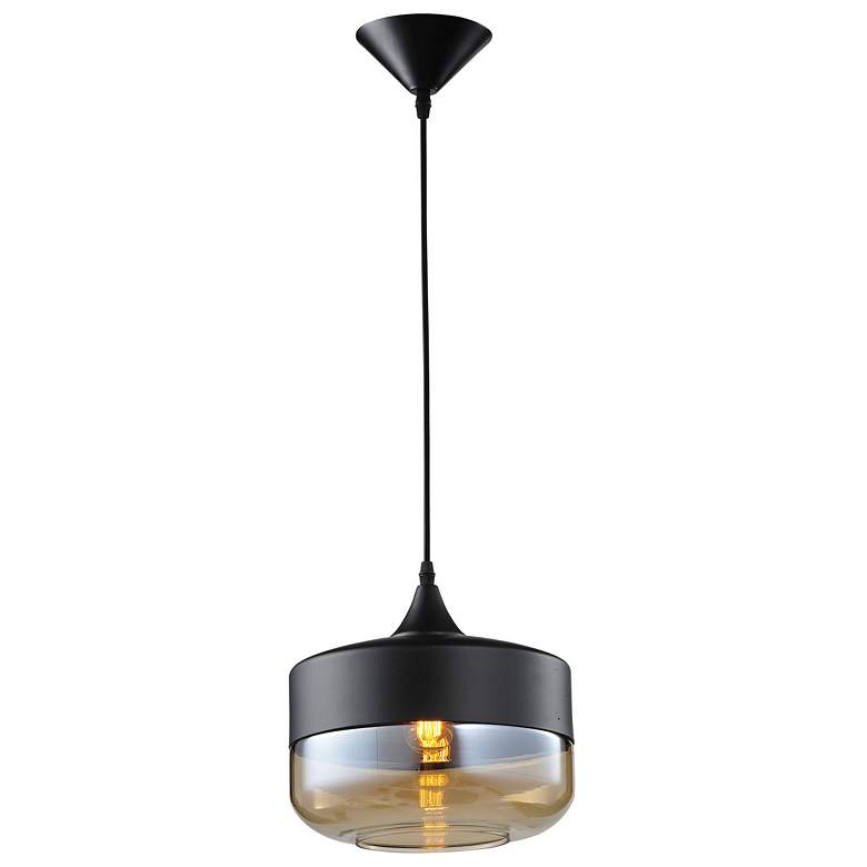 Image 1 Avenue Lighting Robertson Blvd. Collection Pendant 10" Black