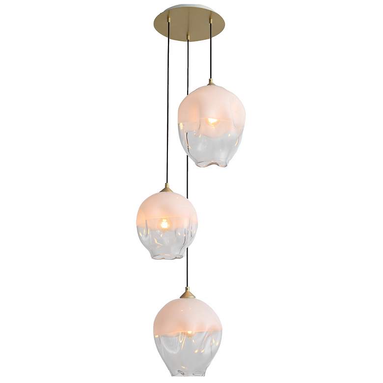 Image 1 Avenue Lighting Sonoma Ave. Collection 3 Light Pendant Cluster BrushedBrass