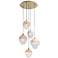 Avenue Lighting Sonoma Ave Collection 5 Light Pendant Cluster Brushed Brass