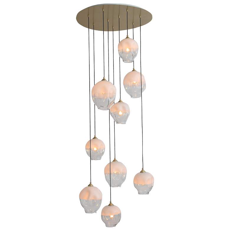 Image 1 Avenue Lighting Sonoma Ave. Collection 9 Light Pendant Cluster BrushedBrass