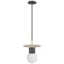 Avenue Lighting The Newport Collection  8" Brushed Brass/Black