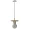 Avenue Lighting The Newport Collection  8" Brushed Brass/White