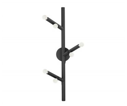 Image 2 Avenue Lighting The Oaks Collection 6 Light Wall Sconce 36" Black more views