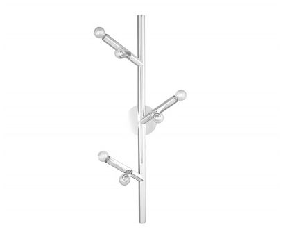 Image 2 Avenue Lighting The Oaks Collection 6 Light Wall Sconce 36" Polished Nickel more views