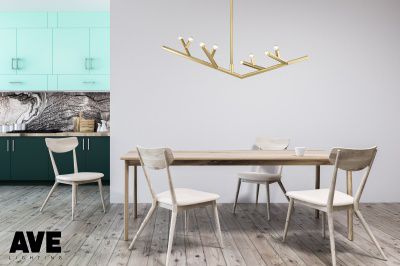 Image 4 Avenue Lighting The Oaks Collection Linear Fixture Brushed Brass more views