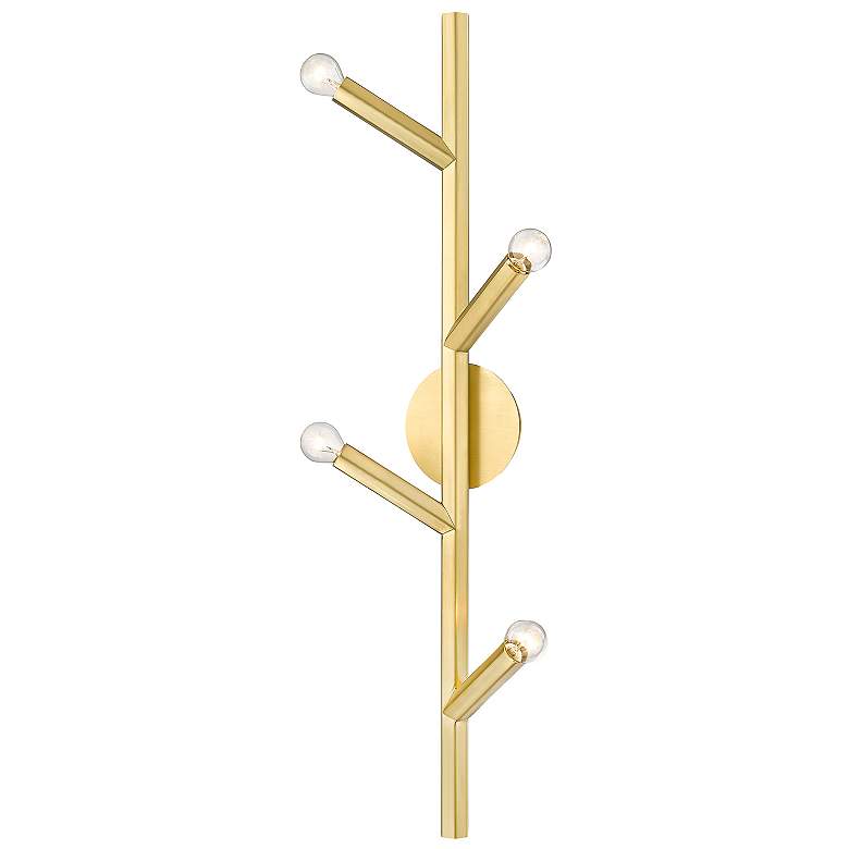 Image 1 Avenue Lighting The Oaks Collection Wall Sconce Brushed Brass