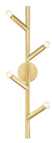 Image 3 Avenue Lighting The Oaks Collection Wall Sconce Brushed Brass more views