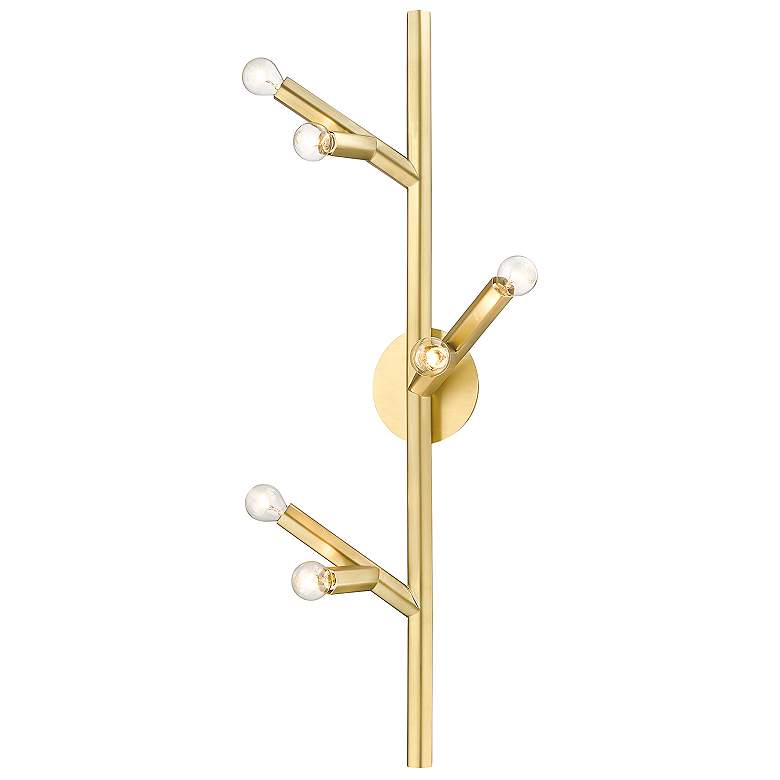 Image 1 Avenue Lighting The Oaks Collection Wall Sconce Brushed Brass