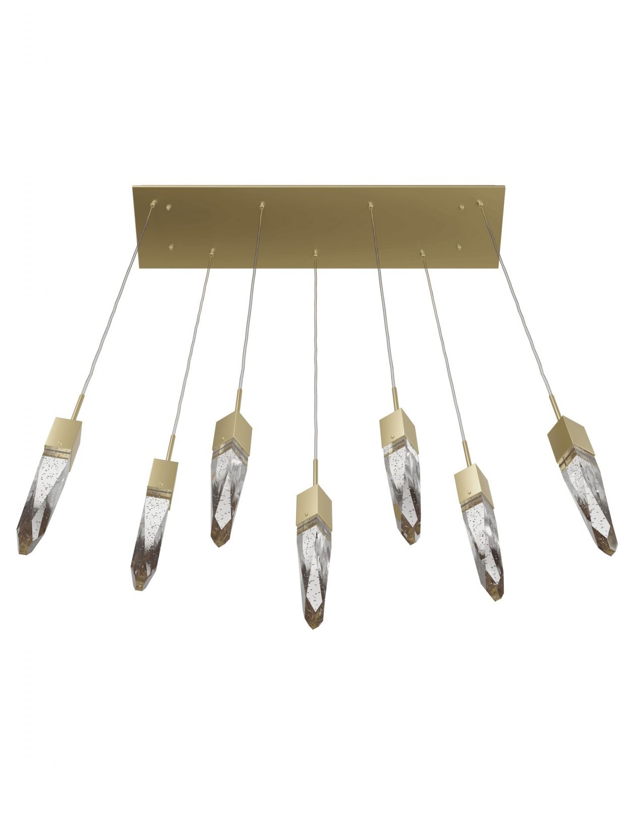 Image 2 Avenue Lighting The Original Aspen 7 Light Pendant 130" Brushed Brass more views