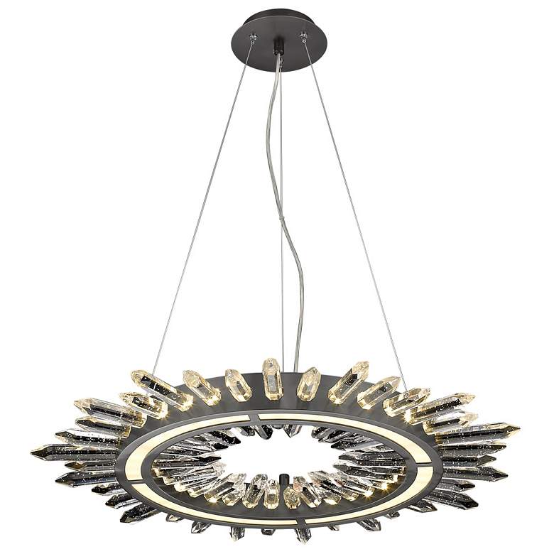 Image 1 Avenue Lighting The Original Aspen Collection 1 Light Chandelier DarkBronze