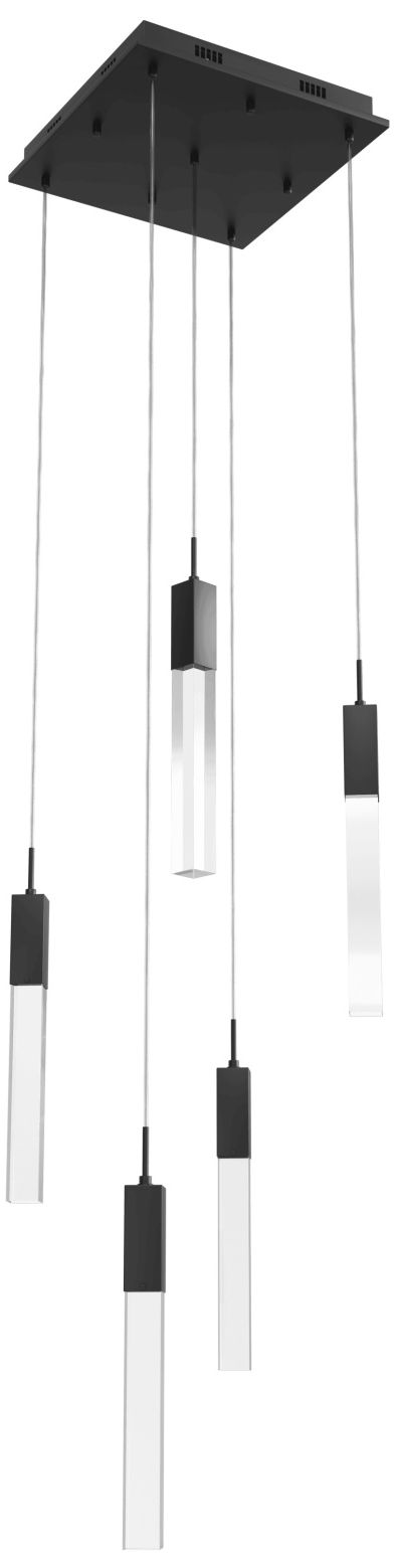 Image 2 Avenue Lighting-The Original Aspen Collection-5Light Pendant Fixture-Black more views