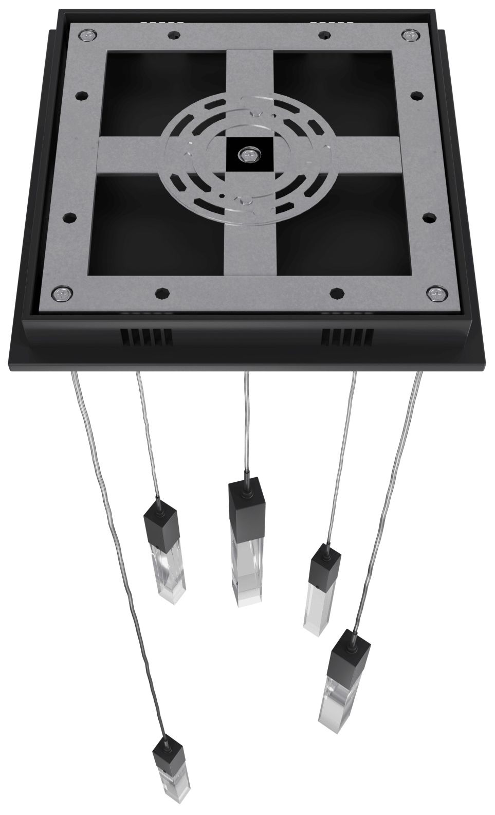 Image 3 Avenue Lighting-The Original Aspen Collection-5Light Pendant Fixture-Black more views