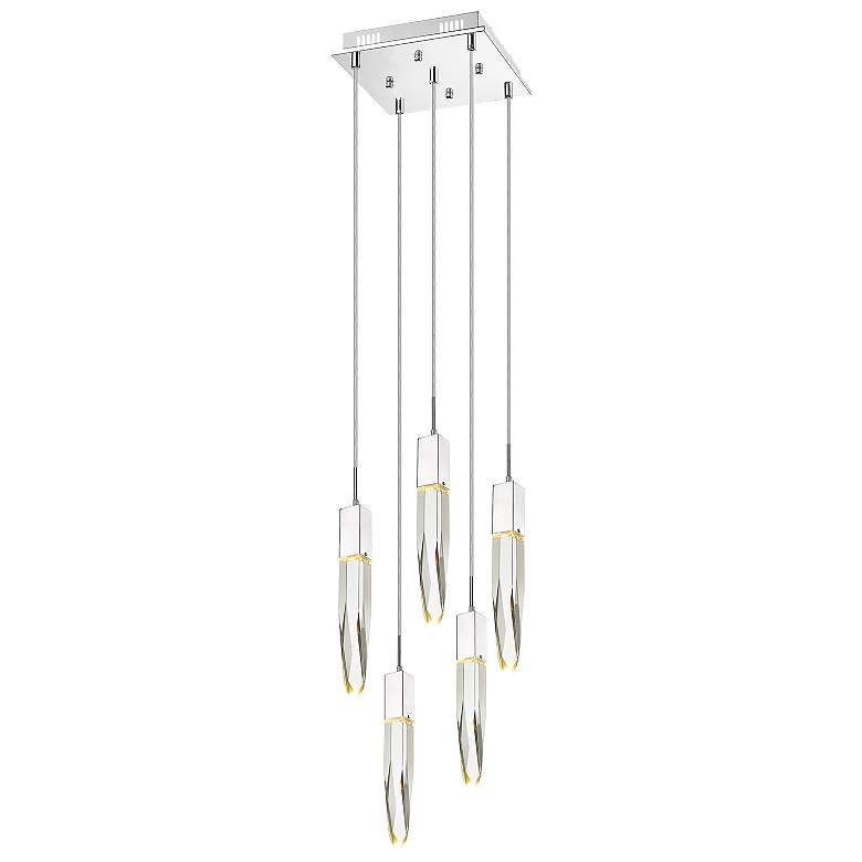 Image 1 Avenue Lighting-The Original Aspen Collection-5Light Pendant Fixture-Chrome