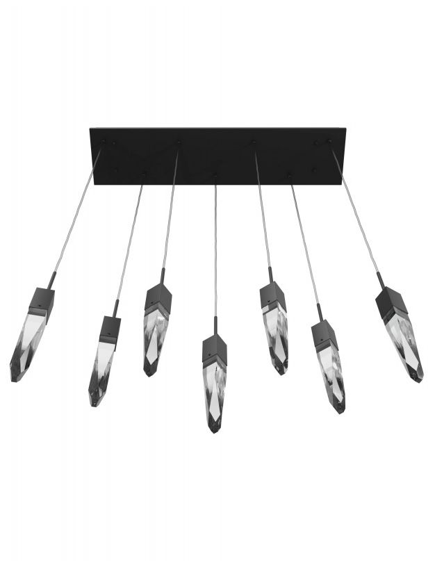 Image 2 Avenue Lighting The Original Aspen Collection 7 Light Pendant 130" Bla more views