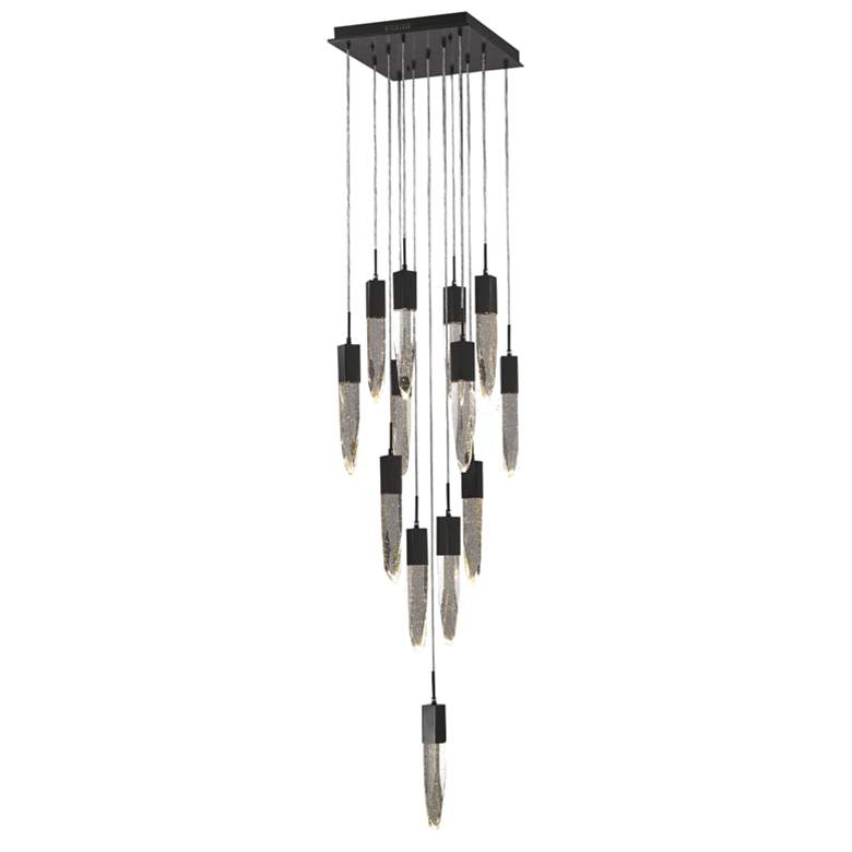 Image 1 Avenue Lighting The Original Aspen Collection Black 13Light Pendant Fixture