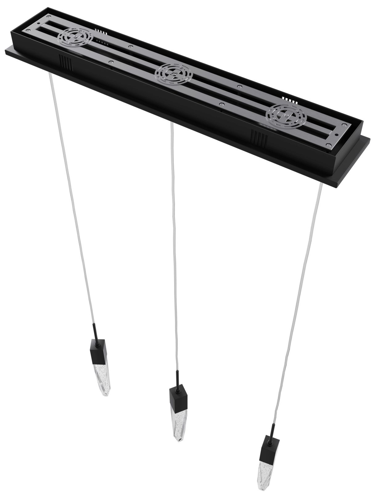 Image 3 Avenue Lighting The Original Aspen Collection Black 3 Light Pendant Fixture more views