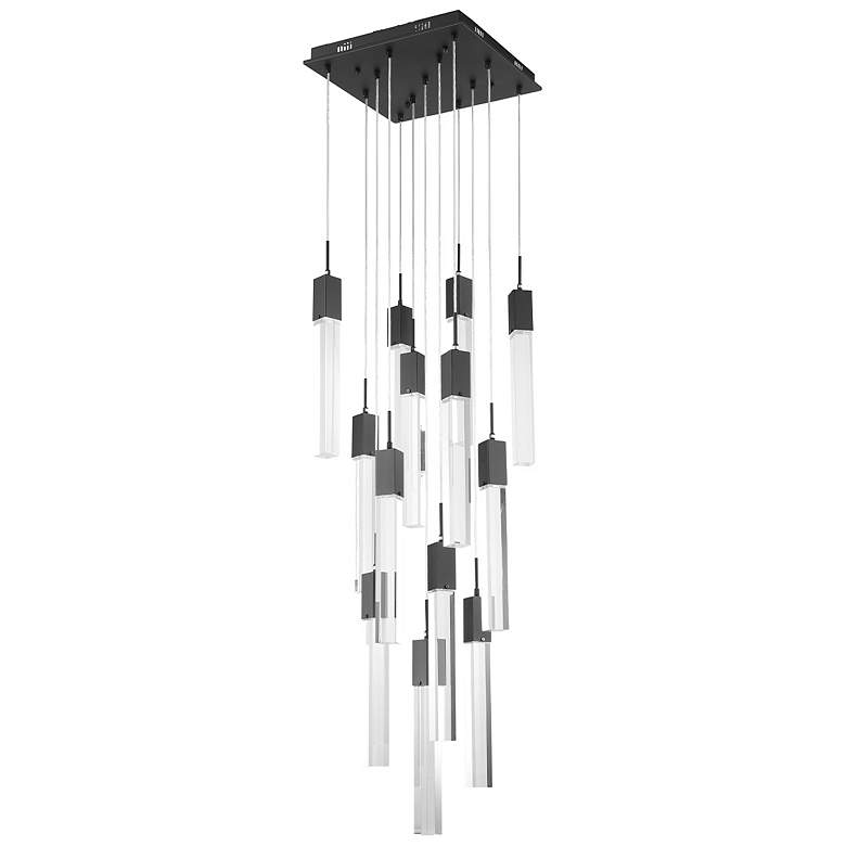 Image 1 Avenue Lighting-The Original Glacier Collection-13 Light Pendant-Black