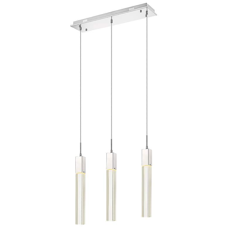 Image 1 Avenue Lighting-The Original Glacier Collection- 3 Light Pendant-Chrome