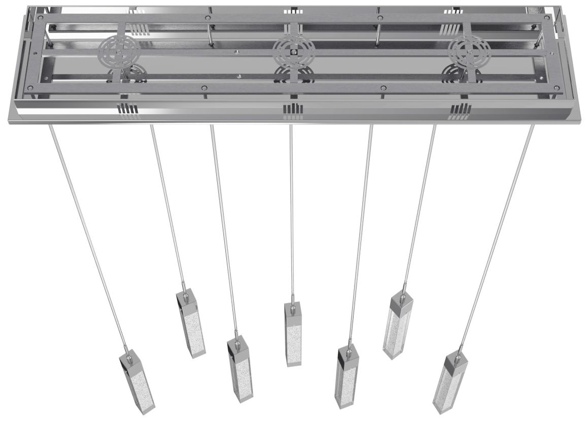 Image 3 Avenue Lighting-The Original Glacier Collection- 7 Light Pendant-Chrome more views