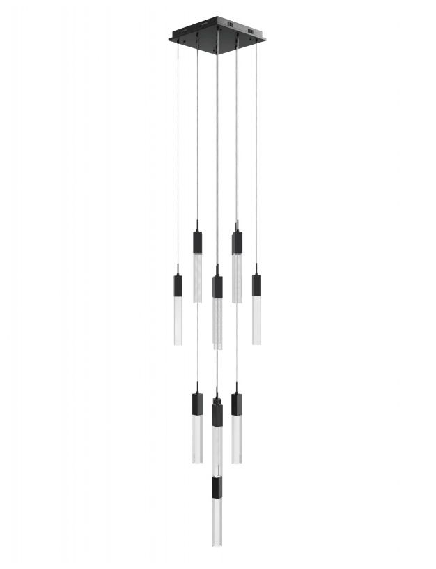 Image 3 Avenue Lighting The Original Glacier Snow 13 Light Pendant 148" Black more views