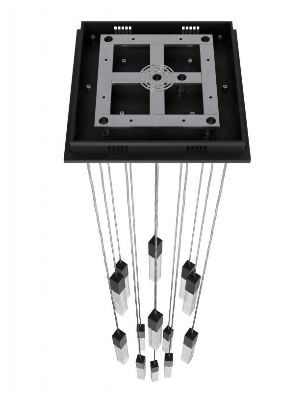 Image 4 Avenue Lighting The Original Glacier Snow 13 Light Pendant 148" Black more views