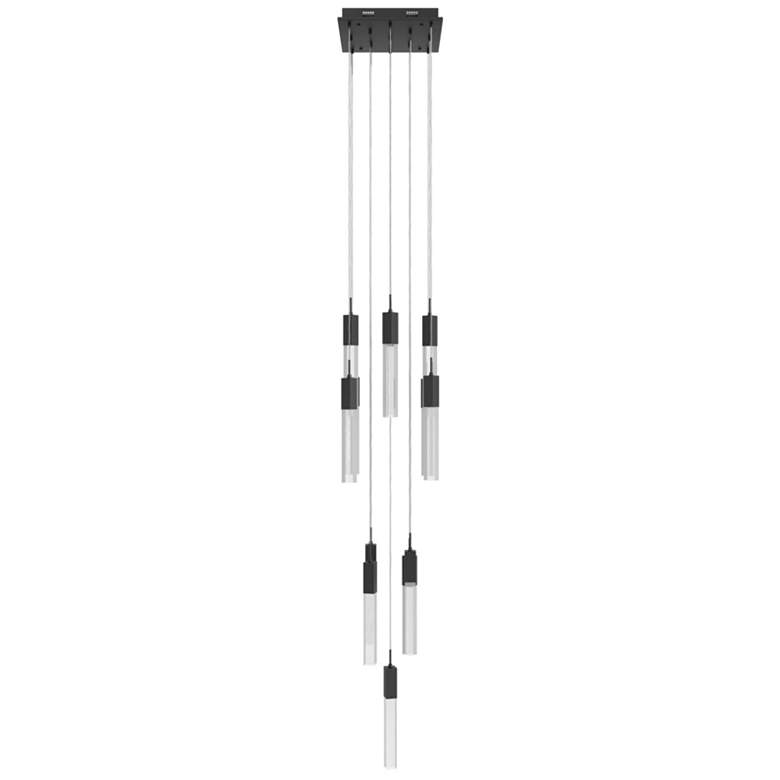 Image 1 Avenue Lighting The Original Glacier Snow 13 Light Pendant 148" Black