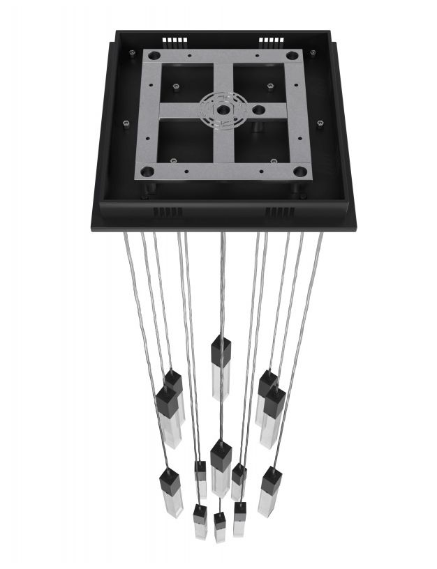 Image 3 Avenue Lighting The Original Glacier Snow 13 Light Pendant 148" Black more views