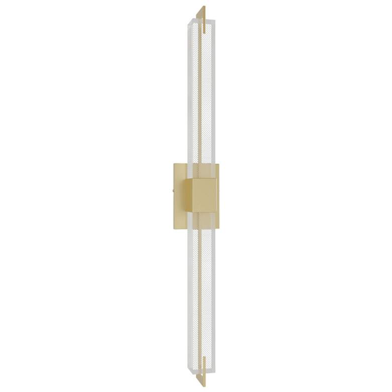 Image 1 Avenue Lighting The Original Glacier Snow Wall Sconce 39" Brushed Bras