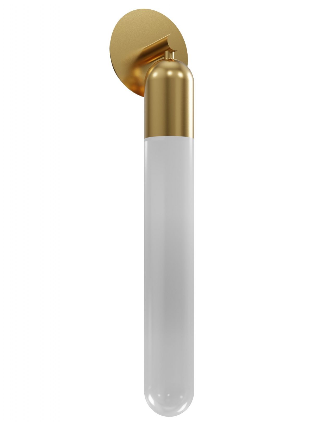 Image 2 Avenue Lighting Tribeca 25"H Wall Sconce in Aged Brass/White Glass more views