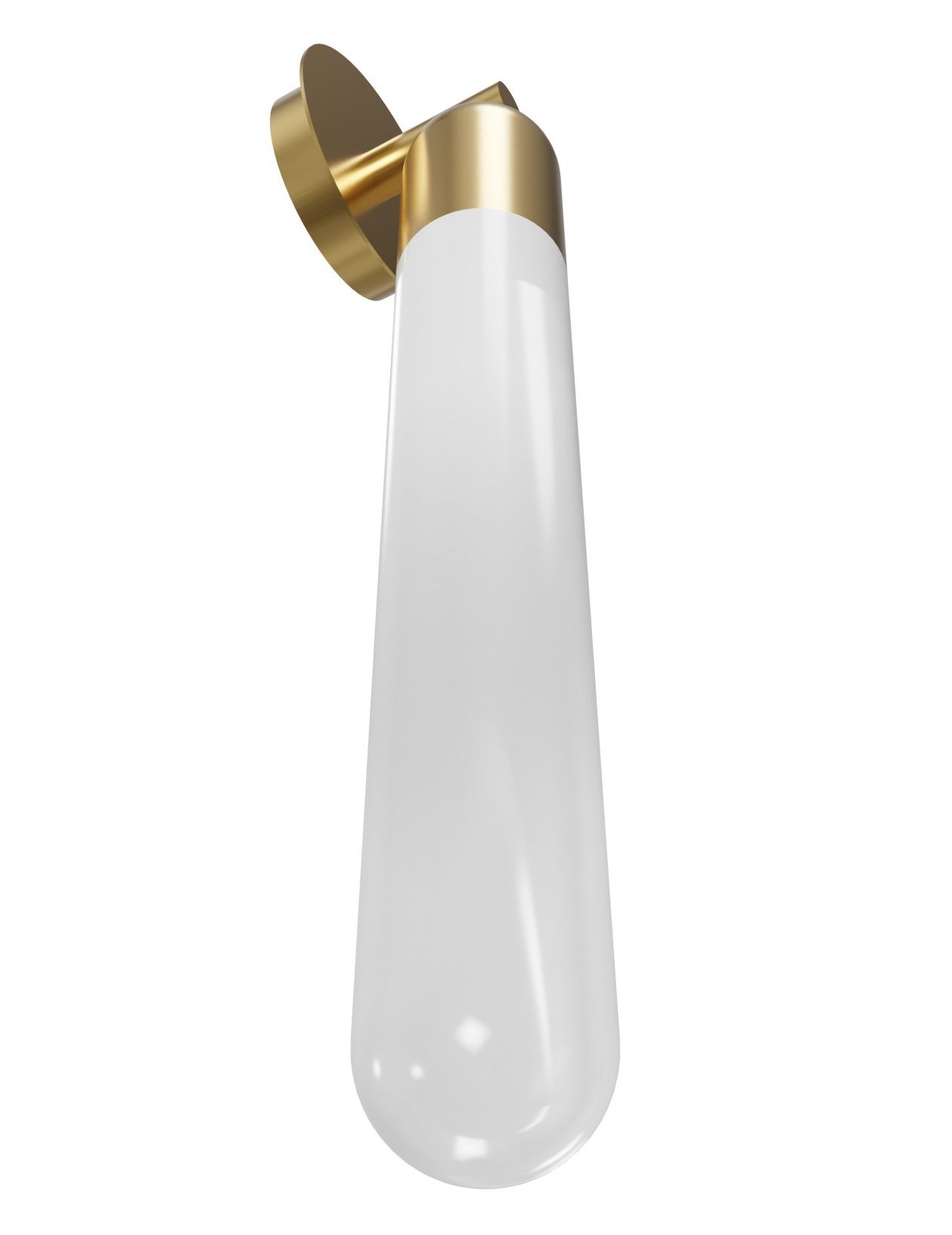 Image 3 Avenue Lighting Tribeca 25"H Wall Sconce in Aged Brass/White Glass more views