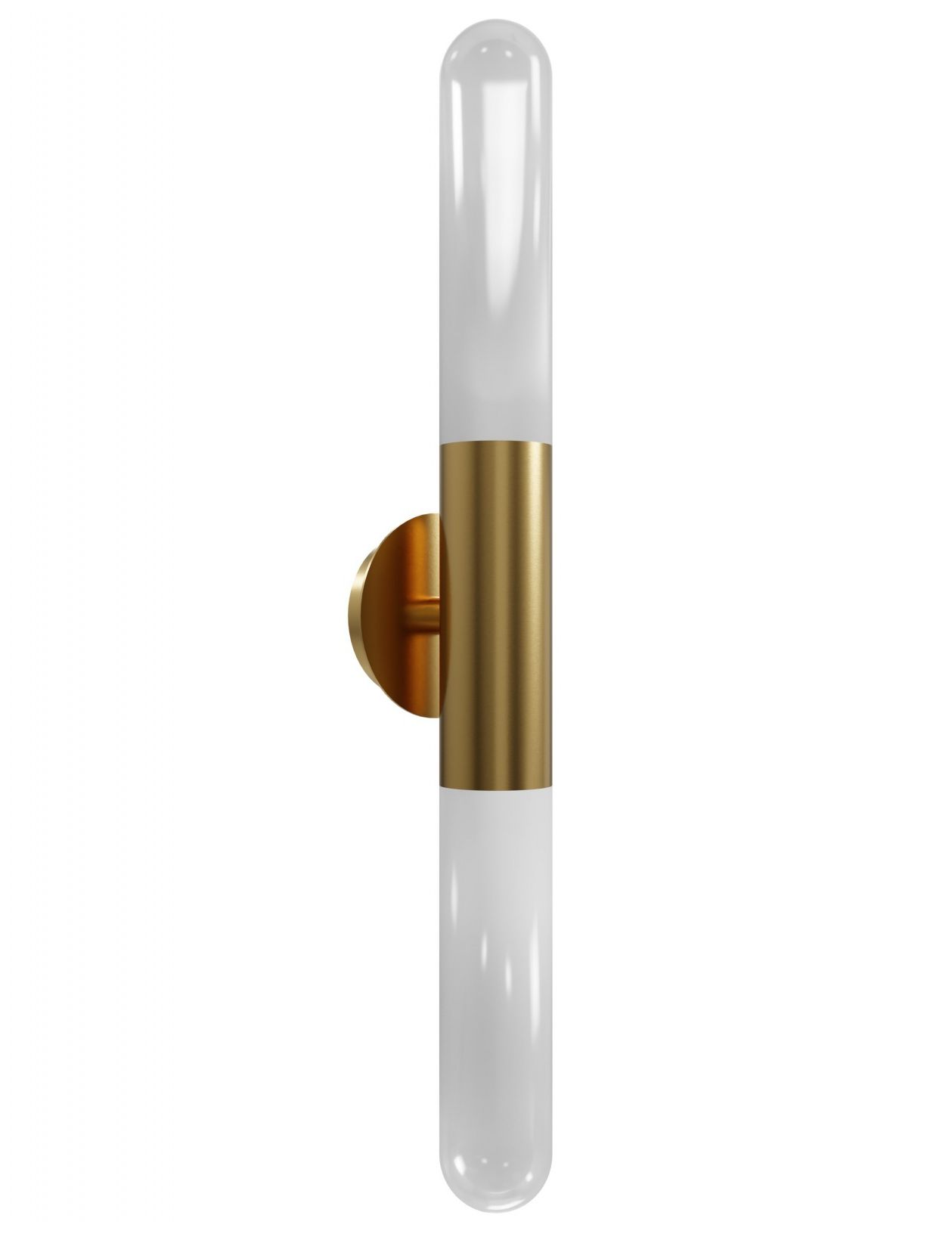 Image 2 Avenue Lighting Tribeca 33"H Wall Sconce in Aged Brass/White Glass more views