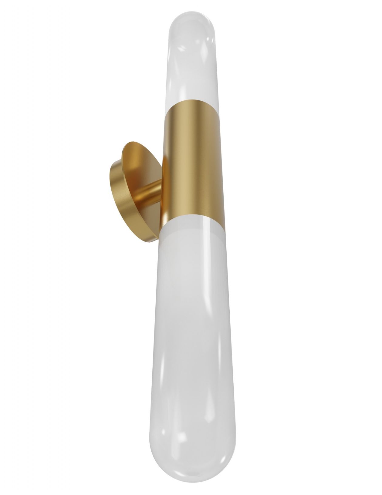 Image 3 Avenue Lighting Tribeca 33"H Wall Sconce in Aged Brass/White Glass more views