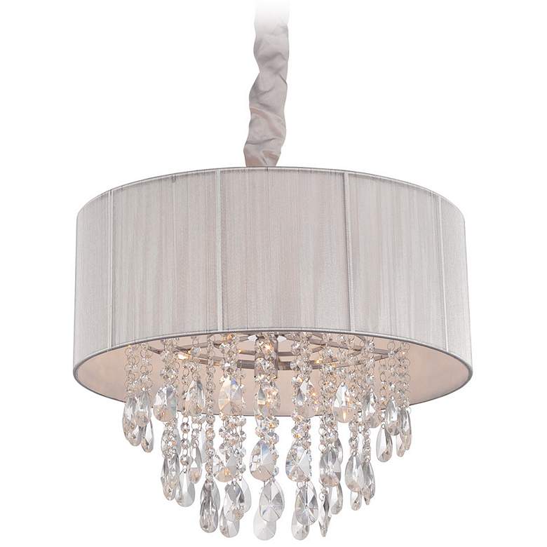 Image 1 Avenue Lighting Vineland Ave. Collection Hanging Chandelier Silver