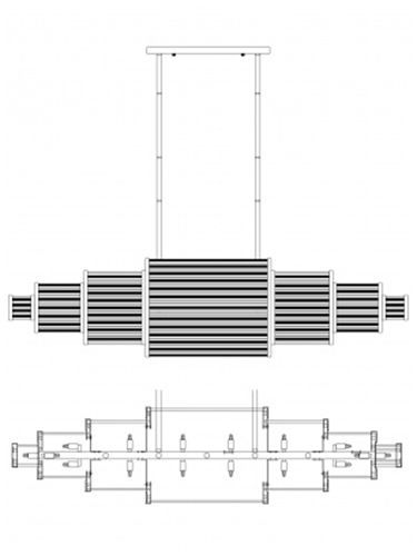 Image 3 Avenue Lighting Waldorf Collection Hanging Chandelier Antique Brass more views