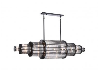 Image 2 Avenue Lighting Waldorf Collection Hanging Chandelier Polished Gunmetal more views
