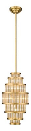 Image 2 Avenue Lighting Waldorf Collection Pendant 22" Aged Brass more views
