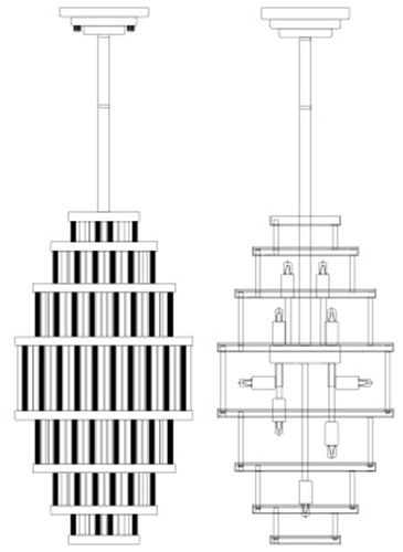 Image 4 Avenue Lighting Waldorf Collection Pendant 22" Aged Brass more views