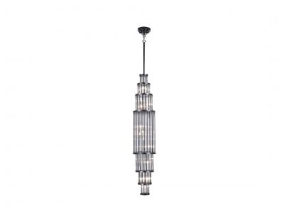 Image 2 Avenue Lighting Waldorf Collection Pendant 38" Polished Gunmetal more views