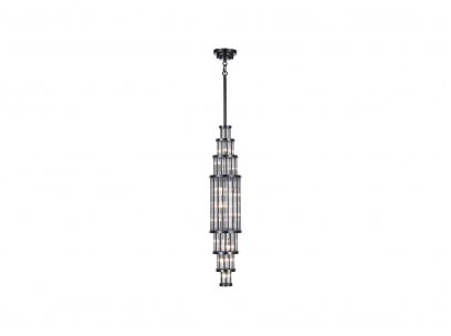 Image 2 Avenue Lighting Waldorf Collection Pendant 50" Polished Gunmetal more views