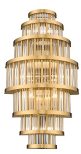 Image 2 Avenue Lighting Waldorf Collection Wall Sconce 22" Aged Brass more views