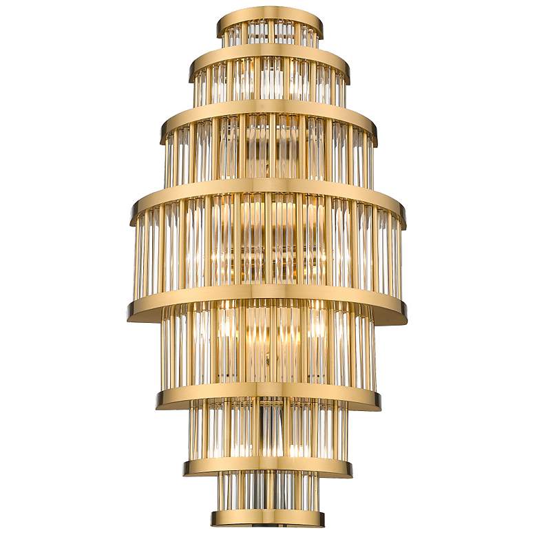 Image 1 Avenue Lighting Waldorf Collection Wall Sconce Antique Brass