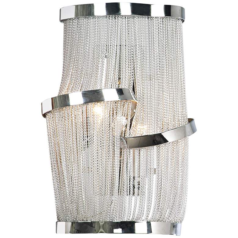 Image 1 Avenue Mulholland Dr. 15 inch High Polished Chrome Wall Sconce